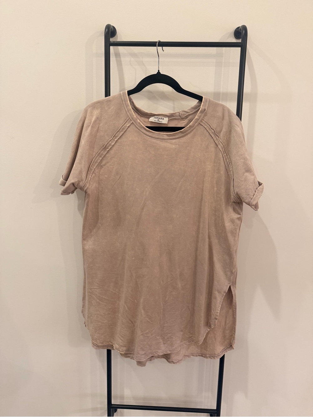 Acid Washed Tunic Shirt